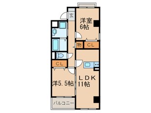 リエッセⅡの物件間取画像